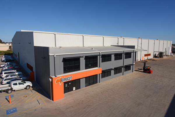 Ferrocut steel office and warehouse facilities